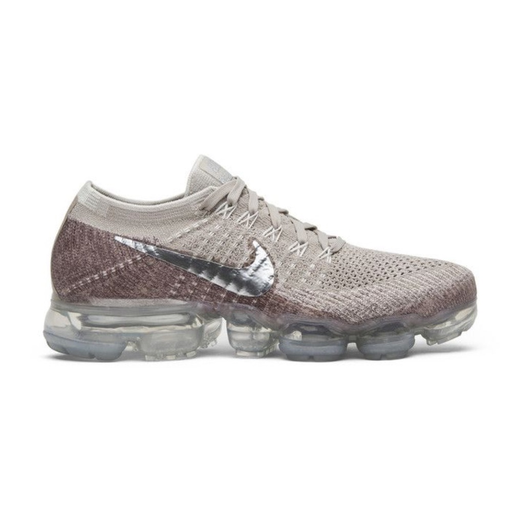 Nike Air Vapormax Flyknit “String” Chrome Sunset Glow Taupe Grey Colorway